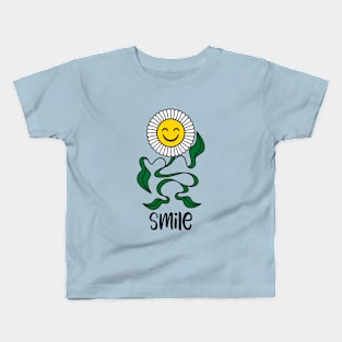 Positive flower smiles Kids T-Shirt